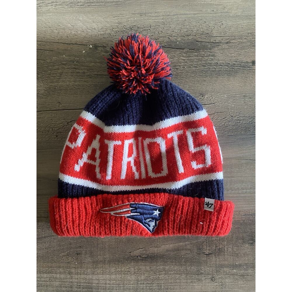 New England Patriots Beanie Pom Pom Knit Hat Drake drake Maye maye NFL by '47